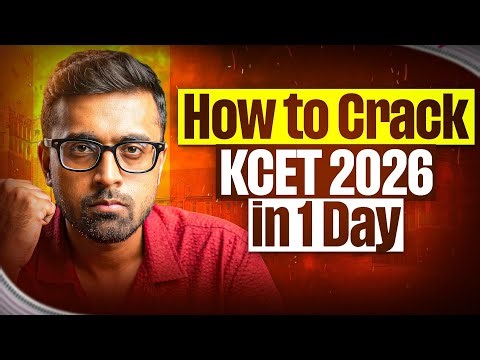 How to Crack KCET 2026 in 1 Day❓