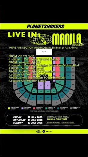 WHAT DO YOU THINK ABOUT RENAMED SECTIONS IN SM MOA Arena? #planetshakers #pasaycity