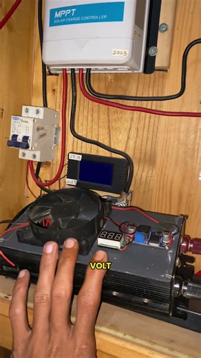 Upgrade sistem plts offgrid dari 12vdc ke 24vdc baterai lifepo4 24vdc #shorts