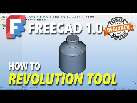 FreeCAD 1.0 Parametric Part How To Use Revolution Tool