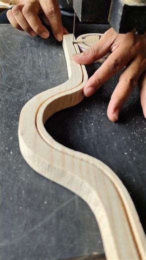 the art of cutting wood using a band saw. #woodworking #wood #diy