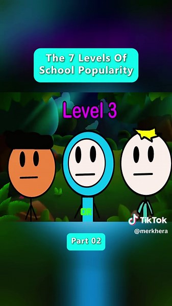 The 7 Levels of School Popularity (02) #Level #School #Popularity #FYP #Viral