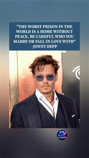 Johnny Depp’s “Home Without Peace” Quote Sparks Debate on Relationships #fyp #ytshorts #trending