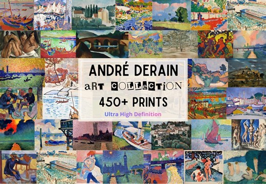 450  André Derain Paintings & Drawings, 10K  Ultra HD Prints, Fauvism Masterpieces, Colorful Modern Art Digital Downloads - Etsy