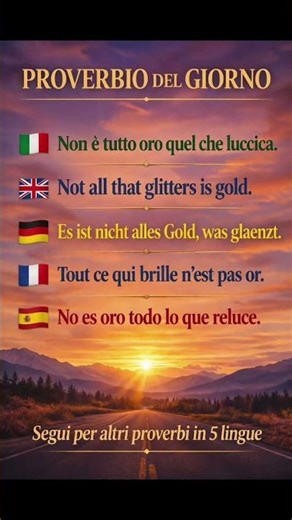 Not all that glitters is gold | Proverb in 5 languages 🌍