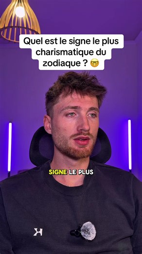 Quel est le signe le plus charismatique du zodiaque ? 🤓#astrologie #signeastrologique