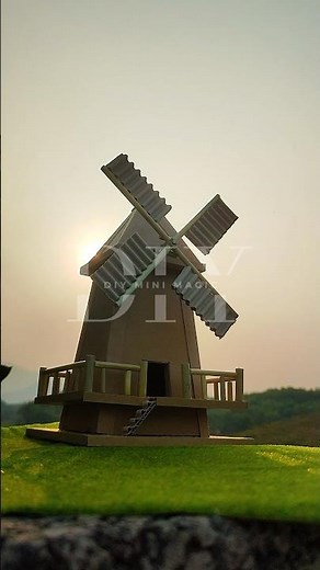 How to Make a Windmill Using Cardboard – Step-by-Step DIY Project #diy #craftideas #craftprojects