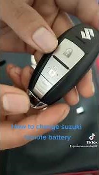 suzuki remote battery replacement