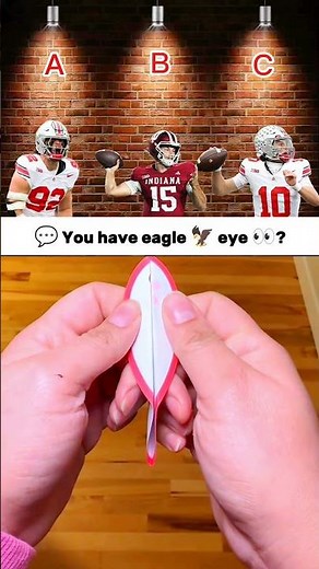 Can You Spot the Right Player? 🏈🔥 | Ohio State vs Indiana Challenge!