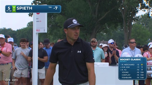 Jordan Spieth makes birdie on No. 5 at Rocket Classic