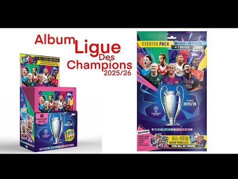 Champions League stickers Topps album 2025/26