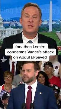 REACTION INCOMING: JD Vance’s attack on Abdul El-Sayed