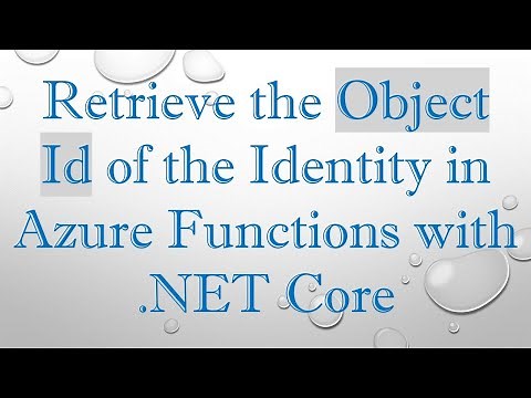 Retrieve the Object Id of the Identity in Azure Functions with .NET Core