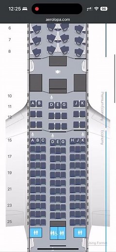 Air France Boeing 787-9 seat map with best seats