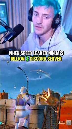 When Speed leaked Ninjas discord server😳 #ninja #ishowspeed #fortnite