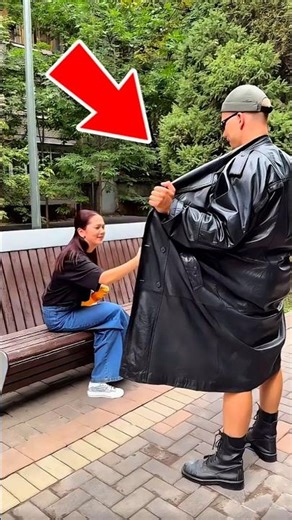 What is he hiding?? 😨