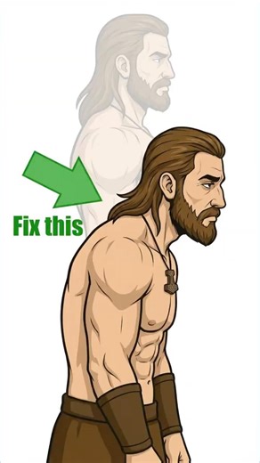 The Easiest Posture Fix (3 Exercises) #posture #fitness #shorts