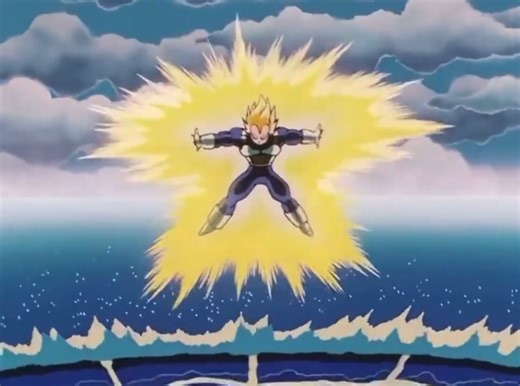 Vegeta uses Final Flash on Perfect Cell | BeigeSaiyan