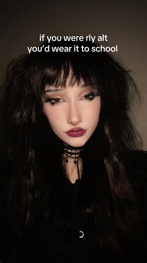 not showing up goth 😂 it’s hard enough just having the haircut #alternative #altgirl