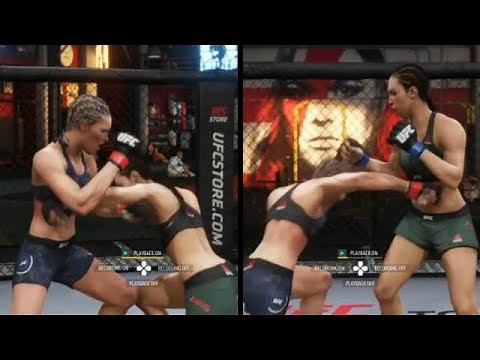 Felice Herrig vs Alexa Grasso (EA UFC 3: Belly Punch Contest)