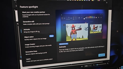 Windows 11 Paint now lets you create short animations, edit image using AI, similar to Nano Banana