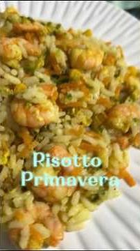 Spring risotto #easyrecipe #sasachef #risotto #springrisotto #shrimp #lightrecipe