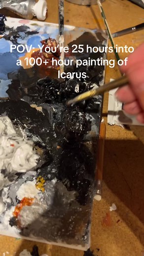 Exploring the Myth of Icarus through Art and Acrylic Painting Techniques