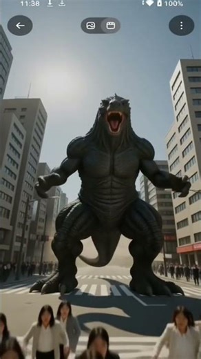 Samurai Singer vs Monster in Shibuya! Crazy enka singer Macoto Mizuki Gozzilla