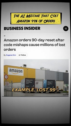 The AI Mistake That Cost Amazon 99% of Orders