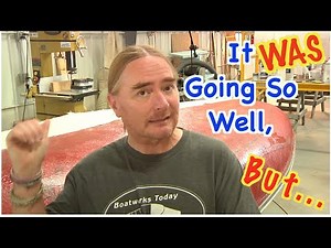 FIBERGLASSING THE HULL TO STABILIZE ALL THE CRACKS!