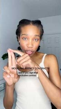 BECOMING A MODEL | MODELING AGENCY CONTRACTS | TIPS FOR ASPIRING MODELS #modeltips #modelagency