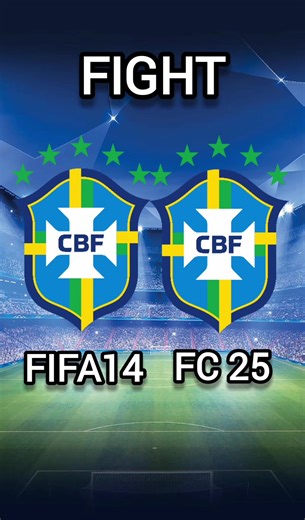 Brazil FIFA 14 🆚 Brazil FC 25 #fc25 #fifa #brazil🇧🇷