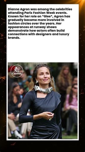 Dianna Agron Attends Paris Fashion Event #shorts