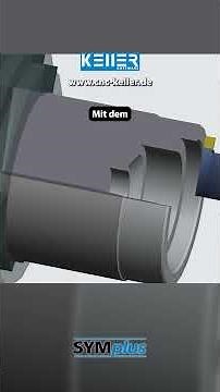 Inneneinstich, Freistich, Gewinde (Drehen von 2 Seiten) #instantcnc #cncsoftware #cncdrehen