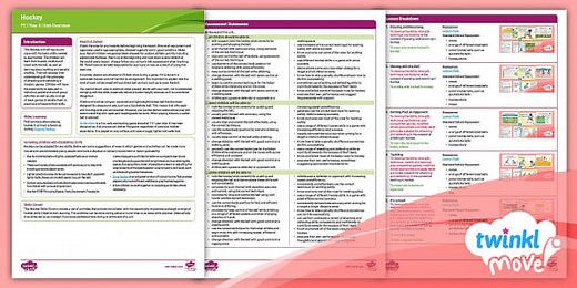 Twinkl Move PE - Year 4 Hockey Overview