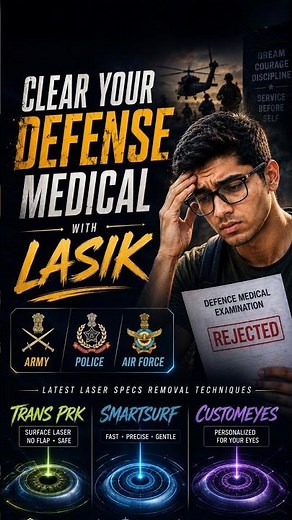Best Laser Eye Surgery for Defence Aspirants | TransPRK, SmartSurf & CustomEyes
