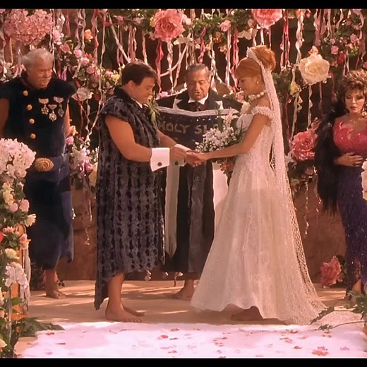 The Flintstones in Viva Rock Vegas Wedding Scene