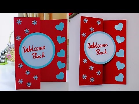 Welcome Back Card Ideas | Welcome Back Greeting Card |Handmade card ideas