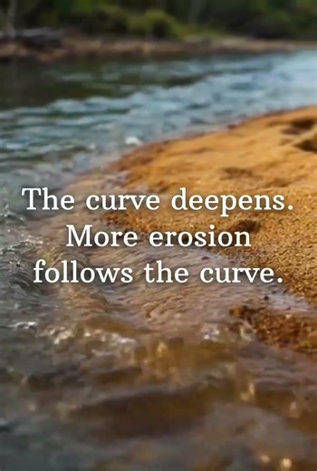 Why do rivers always curve?#rivers #naturefacts #geology
