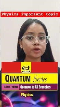AKTU B.Tech Physics Most Important Topics 2026 | #btech#aktu#physics#viral#shorts#feed#exam#youtube