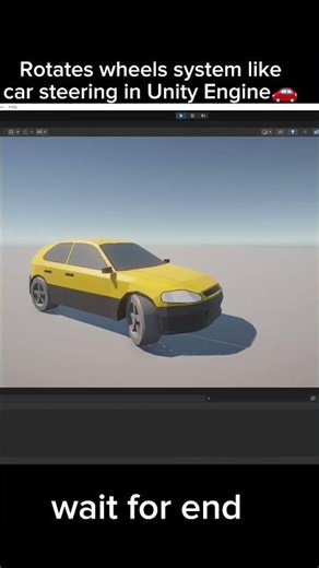🚗 Rotates wheels like real car steering 🔥Building realistic vehicle physics in Unity Engine #unity3d