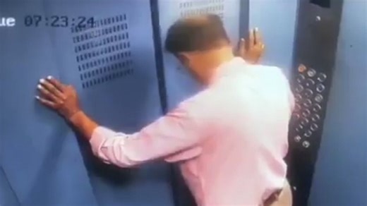 Elevator nearly kills man