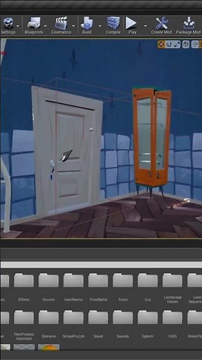 Hello Neighbor Act1 in editor #shorts #helloneighbor #unrealengine #modding #gameplay #ue4