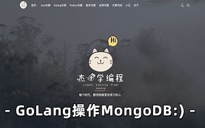 golang操作mongodb