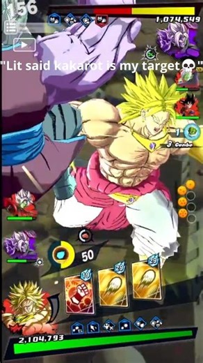 "New ULTRA zamasu Got Cooked by LF Legendary SSJ Broly🥀💀" (Dragon Ball Legends) #dblegends #shorts