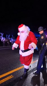 He Sees You When You’re Drinking: Police Pull Over Santa for Field Sobriety Test on Christmas Eve In a highly unusual traffic stop, police officers were filmed administering a field sobriety test to a man dressed as Santa Claus, complete with a line of reindeer props nearby. The video shows Santa struggling to walk heel-to-toe on the painted line, stumbling slightly before joking that the line is "wiggly." The festive but bizarre scene confirms that even the jolliest figures are subject to the l