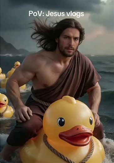 Rubber ducks? Amen!🍓 #jesus #fyp #astrology