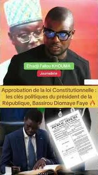 El Fallou Khouma sur l’approbation de la loi constitutionnelle
