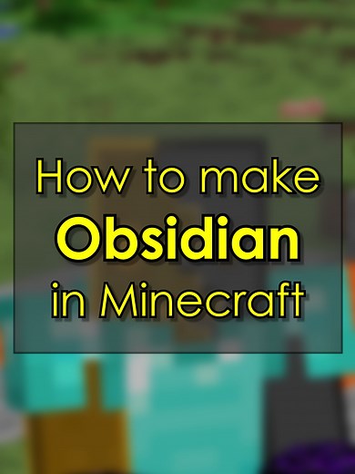 How to Make Obsidian in Minecraft #minecraft #minecrafters #minecrafttutorial