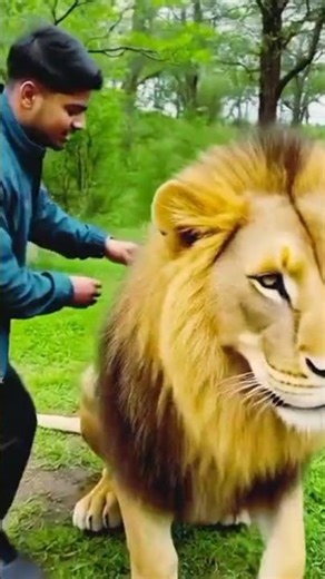 ​🦁 Lion Ke Peeth Par GoPro! 📸 | Jungle Life from King's Perspective #shorts #viral #animals